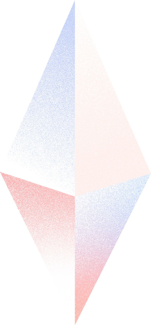 Soft Gradient Diamond Shape Illustration